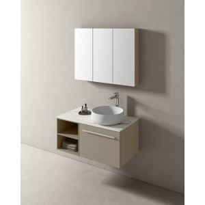 Goccia bathroom composition L90xP50 cm by Hafro-Geromin