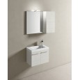 Composizione bagno Slim Plus L60xP35 Hafro-Geromin Sablè Bianco