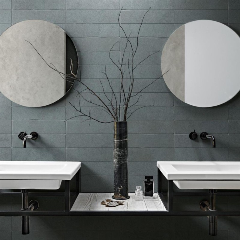 EASY LIFE BLUE CORN CRAGGY BRICK 7,5X30 MATTE SILK - CONTEMPORARY DESIGN FLORIM 781634 FLORIM CONTEMPORARY DESIGN - 1