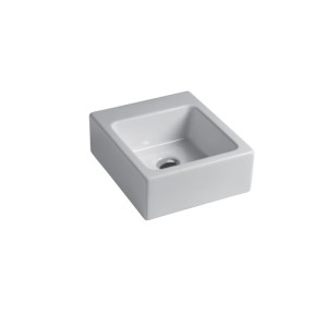 GSG SQUARE 32x37 cm ceramic washbasin - modern countertop
