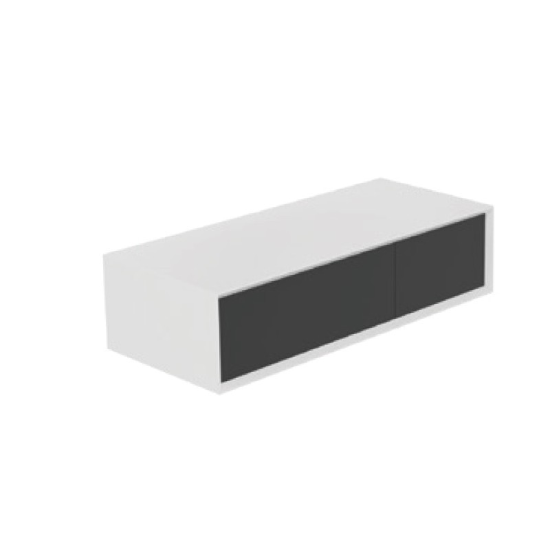 GSG Parigi Badschrank – weißes MDF, 2 Push&Pull-Schubladen