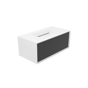 Milano Badmöbel – weißes MDF, integriertes Waschbecken