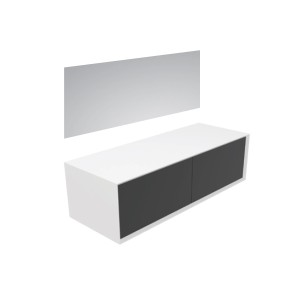Milano Badmöbel: weißes MDF-Design
