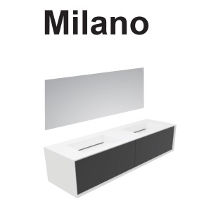 Meuble Milano GSG avec miroir rétroéclairé