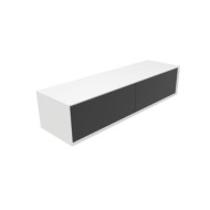 GSG Milano - mobile sospeso MDF bianco 180x52x40, piano resina
