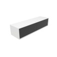 GSG Milano - mobile sospeso MDF bianco 180x52x40, piano resina