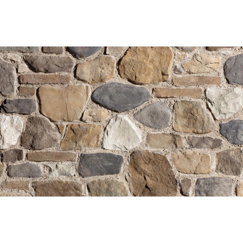 GEOPIETRA NEW BURAGO 79 MG MARRONE/GRIGIO reconstructed stone wall GEOPIETRA - 1