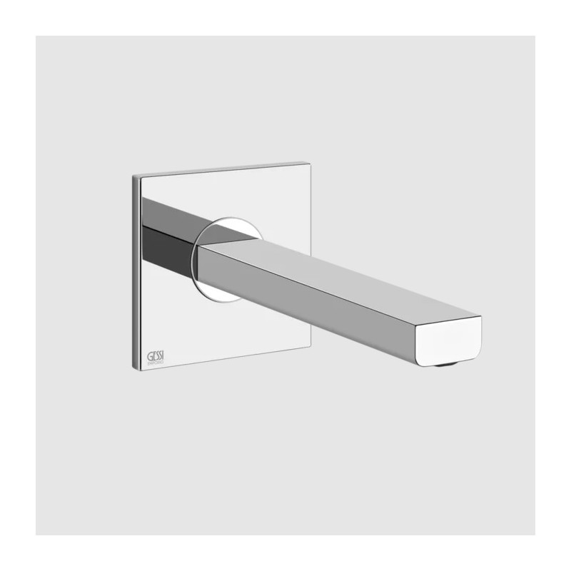 VIA MANZONI short wall spout by GESSI in Matte Black
