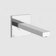 VIA MANZONI short wall spout by GESSI in Matte Black