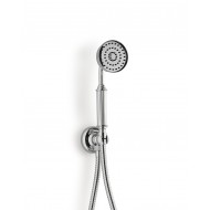 Pommeau de douche flexible SIGNATURE avec crochet mural et raccord d'eau chromé - Devon&Devon DEVON&DEVON - 1