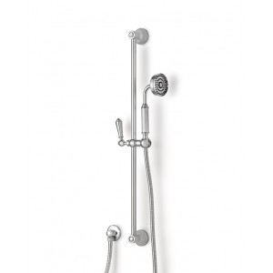 SIGNATURE Rail avec pomme de douche, flexible et raccord d'eau chromé - Devon&Devon DEVON&DEVON - 1