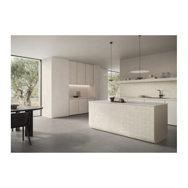 CONCRETE WHITE MURETTO 6MM 30X30 - IMPRONTA ICN01MB IMPRONTA - 1