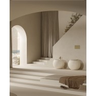BODEN WC SFERA Wandablauf DISEGNO CERAMICA bianco lucido
