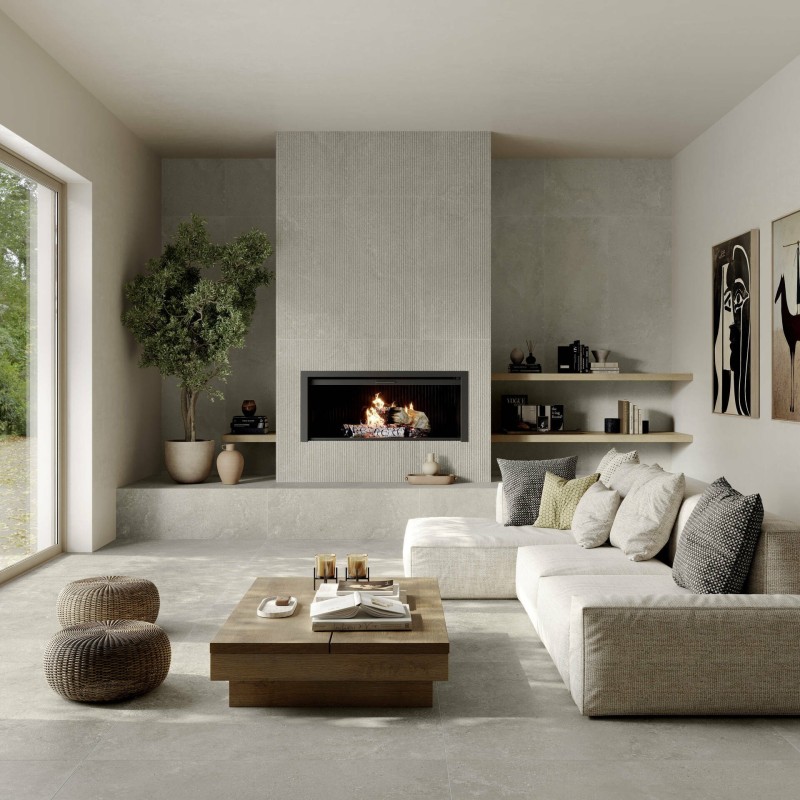 CLOSER 60x120cm 6,5mm BEIGE GRIGIO NATUREL  SQ - CERAMICA D'IMOLA TRAITS6 12GB 200770 CERAMICA D'IMOLA - 1