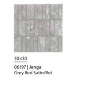 MAKRO REVOLUTION JENGA GREY RED SATIN SQ 30x30 - CERAMICHE PIEMME 06197 PIEMME CERAMICHE - 1