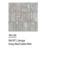 MAKRO REVOLUTION JENGA GREY RED SATIN SQ 30x30 - CERAMICHE PIEMME 06197 PIEMME CERAMICHE - 1