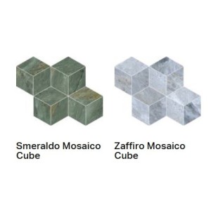 PRESTIGIO KALEIDOS SMERALDO GLOSSY MOSAIQUE CUBE SQ 30,4x35,2 - CERAMICHE REFIN RV52 PROVENZA EMILGROUP - 1