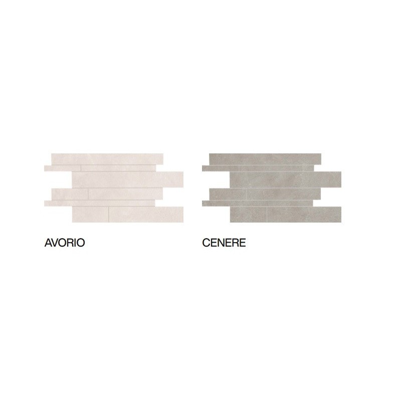 KARMAN MOSAIC 30X60  LISTELLI SFALSATI AVORIO CEMENTO 30X60 - PROVENZA EMILGROUP EDQU PROVENZA EMILGROUP - 1