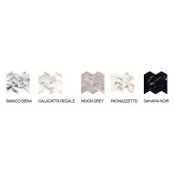UNIQUE MARBLE MOSAIQUE ARROWS CALACATTA REGALE FULL RODÉ 30X30 - PROVENZA EMILGROUP EL99 PROVENZA EMILGROUP - 1