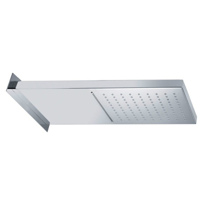 WELLNESS Steel wall shower head with double jet Bongio 889-L BONGIO RUBINETTERIE  - 1