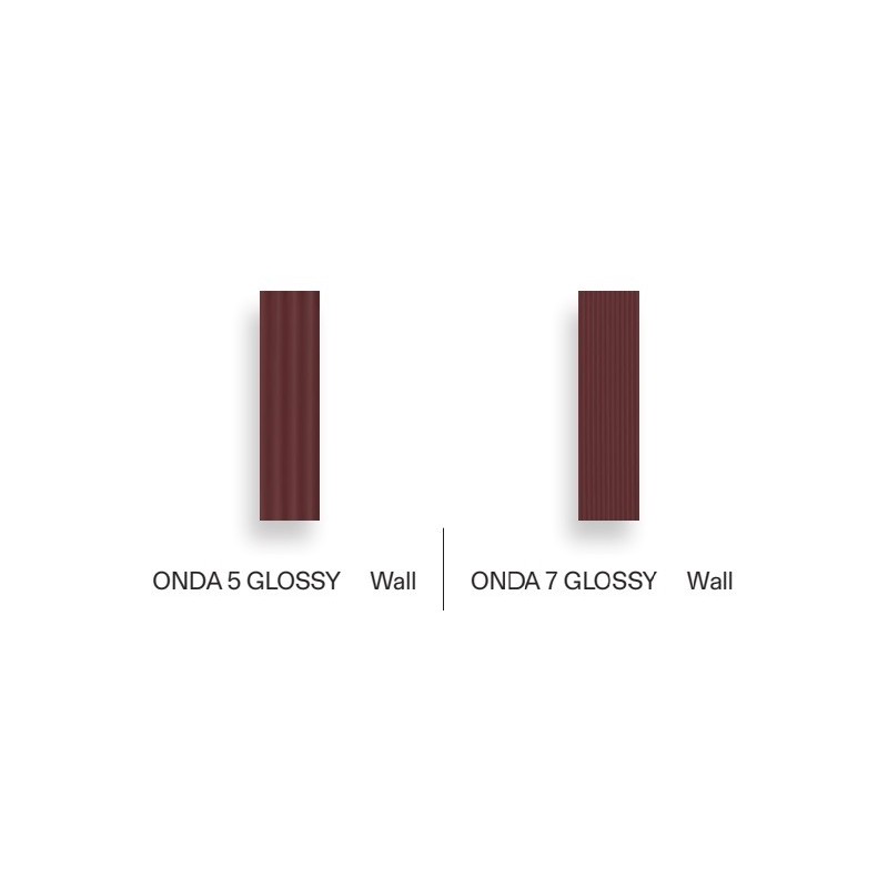 SENSI COLORE VINO GLOSSY ONDA 5 5,7X23,2 - CREATIVE DESIGN FLORIM 787163 FLORIM CREATIVE DESIGN - 1