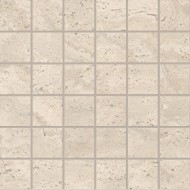 DUALTRAVERTINE PORO APERTO MOSAIQUE 5X5 BEIGE SILKTECH 30X30 - EMILCERAMICA ENTG EMILCERAMICA - 1