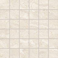DUALTRAVERTINE PORO APERTO MOSAIK 5X5 WHITE SILKTECH 30X30 - EMILCERAMICA ENTH EMILCERAMICA - 1