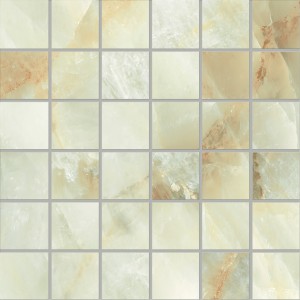 TELE DI MARMO CRYSTAL MOSAIQUE 5X5 EXTRA LIGHT GREEN FULL RODEE 30X30 - EMILCERAMICA ENQH EMILCERAMICA - 1
