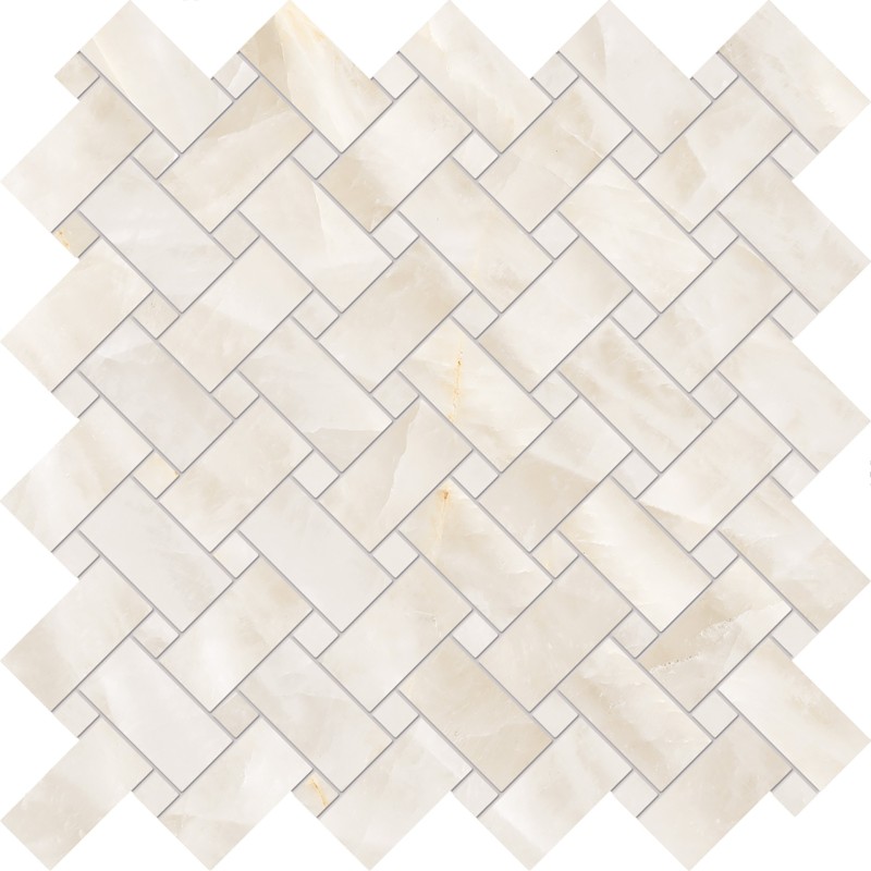 TELE DI MARMO CRYSTAL INTRECCI VITRUM WHITE SILKTECH 30X30 - EMILCERAMICA ENQM EMILCERAMICA - 1