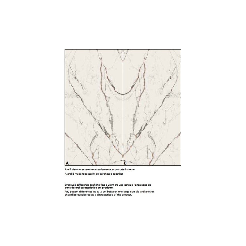 CARRARA IMPERIALE A MATT 160X320cm 12mm - SAIME CERAMICHE T610057 SAIME CERAMICHE - 1