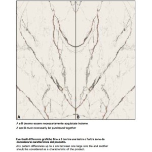 CARRARA IMPERIALE B MATT 160X320cm 12mm - SAIME CERAMICHE T610058 SAIME CERAMICHE - 1