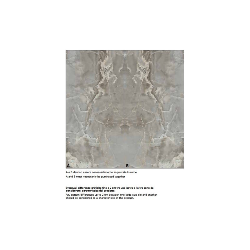 SHINE GRIGIO B LUCIDO 160X320cm 12mm - SAIME CERAMICHE T616240 SAIME CERAMICHE - 1