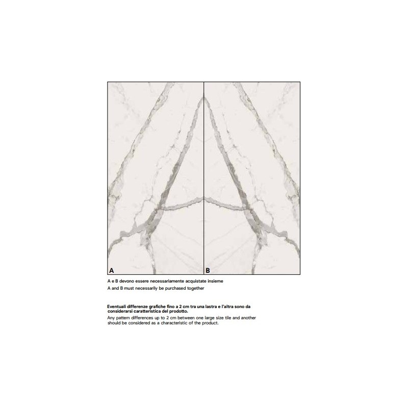 SUBLIME BIANCO B MATT 160X320cm 12mm - SAIME CERAMICHE T601341 SAIME CERAMICHE - 1