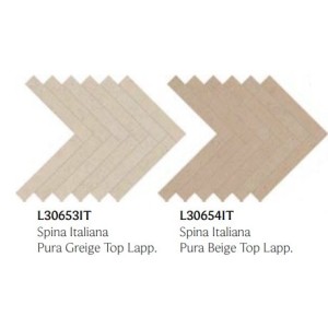 TERRAPURA PURA GREIGE MOSAIQUE SPINA ITALIANA TOP LAPPED 25X60 - FMG L30653IT FMG IRIS - 1