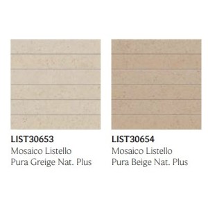 TERRAPURA PURA GREIGE MOSAIQUE LISTELLO NATURAL PLUS 30X30 - FMG LIST30653 FMG IRIS - 1