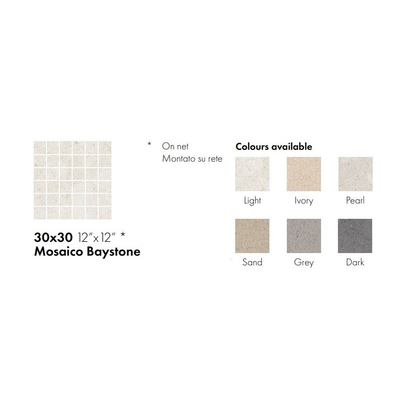 BAYSTONE MOSAICO IVORY 30X30 - CERAMICA SANT AGOSTINO CSAMBYIV30 CERAMICA SANT'AGOSTINO - 1