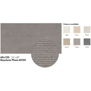 BAYSTONE PLISSE  LIGHT 60X120 - CERAMICA SANT AGOSTINO CSABPL6012 CERAMICA SANT'AGOSTINO - 1