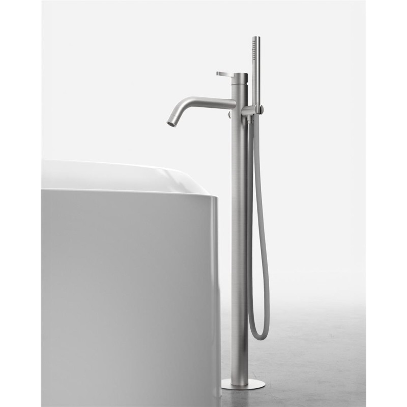 LIO freestanding bath taps in satin-finish steel - Hafro - Geromin - Hafro - Geromin HAFRO-GEROMIN - 1