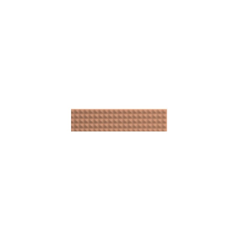Biscuit Stud Terra 5x20cm matte wall tile by 41ZERO42