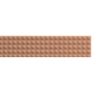 Biscuit Stud Terra 5x20cm matte wall tile by 41ZERO42