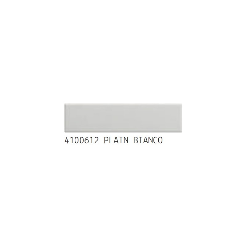 Biscuit Plain Bianco 5x20cm matt wall tile