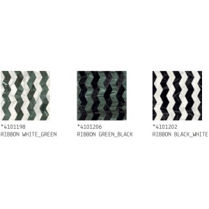 Dandy Ribbon White_Green – 18,6x18,6 cm
