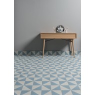 Futura Half Blue 15x15 Fliese