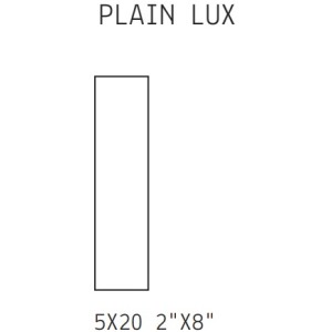 Italic Plain Lux Bianco 5x20