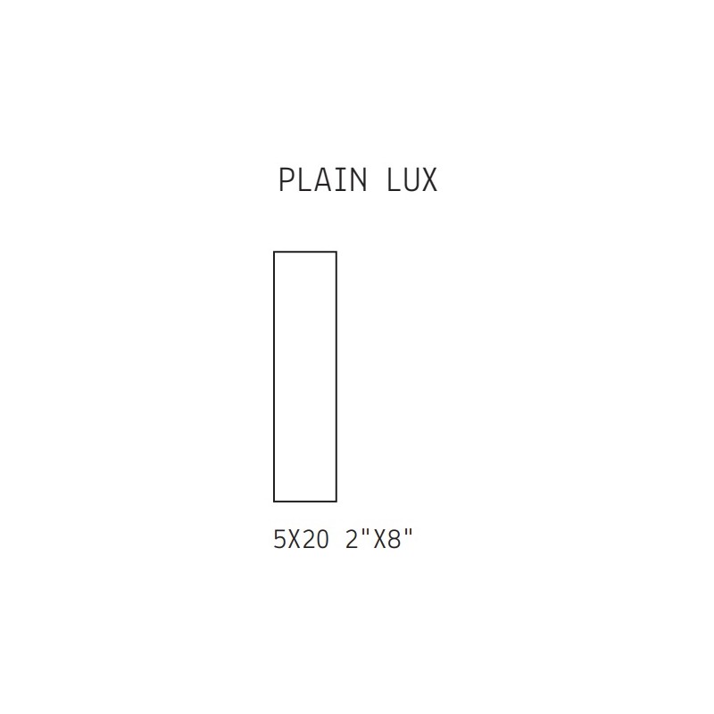 Italic Plain Lux Bianco 5x20 - 41ZERO42
