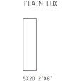 Italic Plain Lux Bianco 5x20 - 41ZERO42