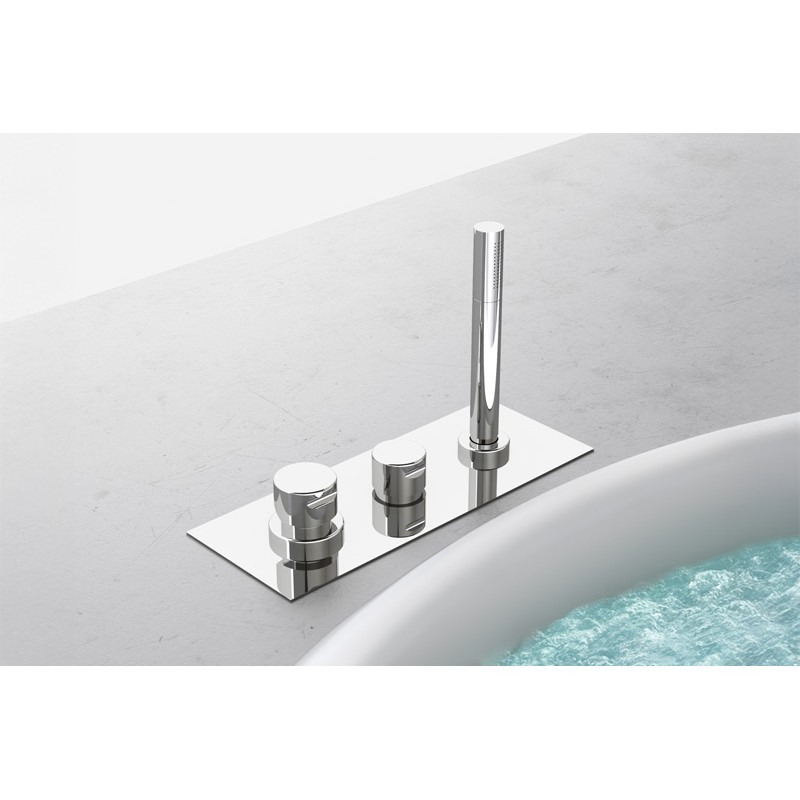 PRESTIGE A1 Mix Dreiloch-Armatur mit Brauseschlauch - Hafro - Geromin HAFRO-GEROMIN - 1
