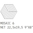 Otto Mosaic 6 Bianco 22,5x19,5 9mm - 41zero42