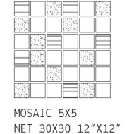 Otto Mosaico Grigio 30x30 9mm - 41zero42