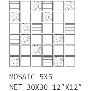 Mosaïque Otto Fango 30x30
